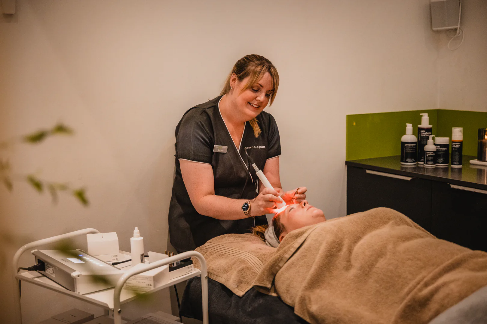 Professional lash and brow treatment at The Beauty Factory