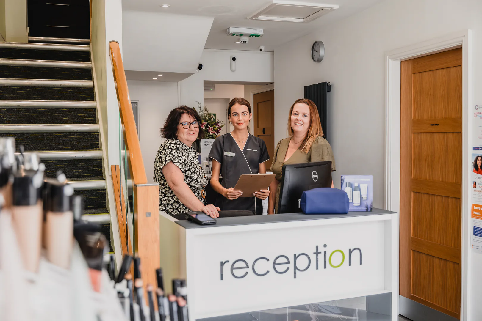 The Beauty Factory team at reception